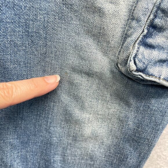 Serenede Men's 36 Cyber Cloud Cargo Jeans Bungee Cords Pockets Skinny Streetwear - Picture 4 of 14